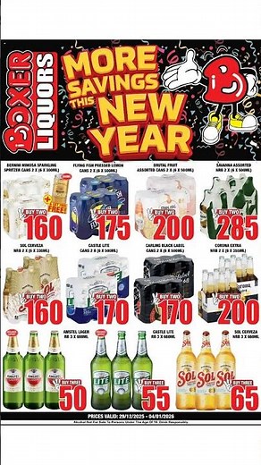 Boxer - Liquor Specials 29/12 - 04/01