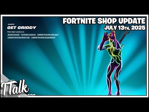 Fortnite Shop GET GRIDDY IS BACK & MORE EMOTE RETURNS! [July 13th, 2025] (Fortnite Chapter 6)