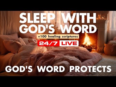 Healing bible verses renew faith and light. Scriptures for restful sleep comfort.