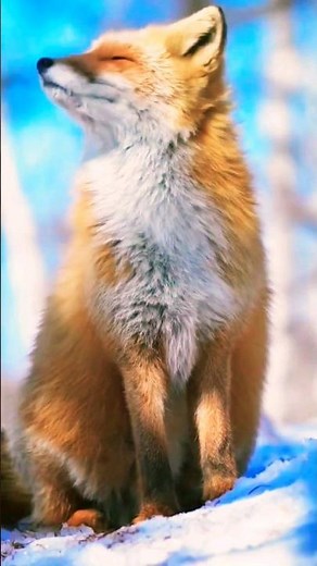 Fox purring sounds #animals #shorts #shortvideo