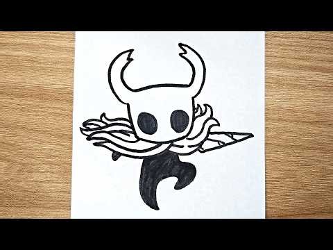 How to draw Hollow Knight easy