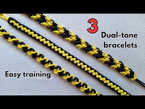 3 Super Easy Bracelets in Minutes‼️macrame bracelet tutorial | Easy training 😊