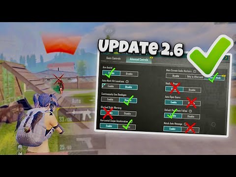 PUBG MOBILE Update 2.6 Best Settings & Sensitivity to Improve Headshots and Hip-Fire ✅❌