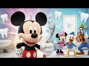 “Mickey Mouse & Friends: Brush Your Teeth Fun Adventure! 🪥✨ | Kids Learning Video”