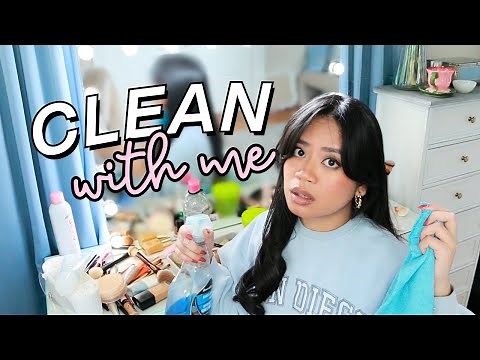 Let’s clean and organize my MAKEUP VANITY collection