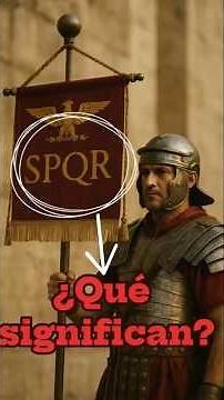 What do the letters SPQR on the Roman standard mean? #history #rome #spqr #didyouknow