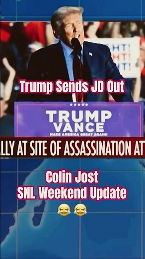 Trump uses JD Vance as bait SNL Weekend update #snl #weekendupdate #trump #colinjost