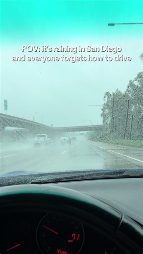 Driving in the Rain: A San Diego Experience