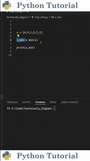 Getting Min/Max Values From A List | Python Tutorial