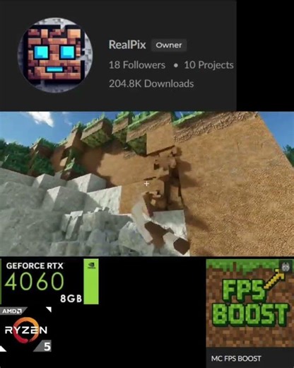 Minecraft's Most Realistic Resource Pack Revealed #shorts