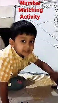 Number Matching Activity। Maths Activity for LKG