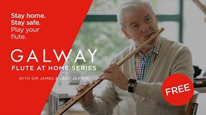 Our At Home series kicks off this week with Sir James Galway demonstrating how to properly clean your flute before practicing! Using a household disinfectant spray and a fresh cleaning cloth to gently wipe the flute while avoiding the pads (do not spray directly on the flute). | Galway Flute Academy