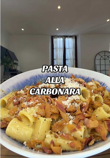 Pasta alla Carbonara — Recette authentique avec guanciale
