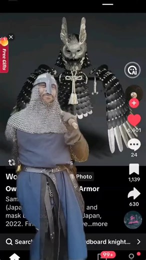 Gorgeous Samurai Armor: A Terrifying Encounter with Owls