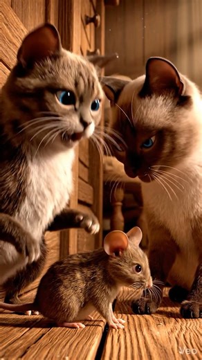 Cat and mouse chat | AI video