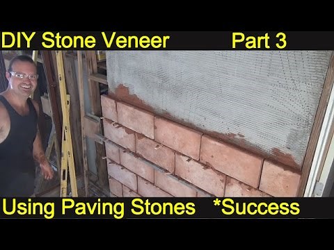 How to install Stone Veneer * EP 3 * Brick Veneer DIY