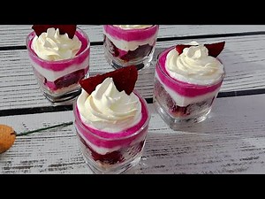 Instant Dragon fruit dessert || Very easy to make ||