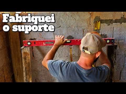 Homemade countertop structure, plastering, balcony construction!