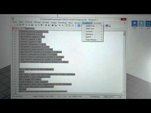 how to use Slic3r with Da vinci 3d PrinterXYZ, the tutorial