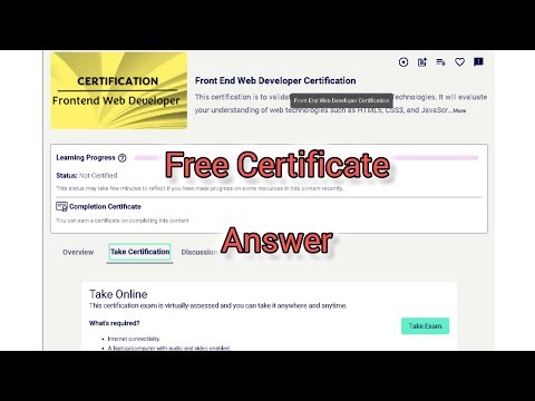 Front end web developer certificate answers #frontend #frontenddeveloper #infosysspringboard