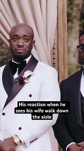 Grooms reaction when he sees his bride walking down the aisle #wedding #weddingvideo #weddingdress | RareMagic Photography