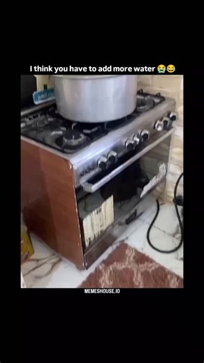 memeshouse.io on Instagram: "I think bro have to add more water 😂😂 This Instagram Reel taps straight into a universal kitchen nerve. ​The clip shows a moment many home cooks (and ramen enthusiasts) instantly recognize: a single block of instant noodles floating in an absurdly oversized pot filled with gallons of water. Instead of a quick lunch, the scene looks more like a swimming lesson for a lone noodle. The creator adds a layer of sarcasm with the text overlay, “I think you have to add more