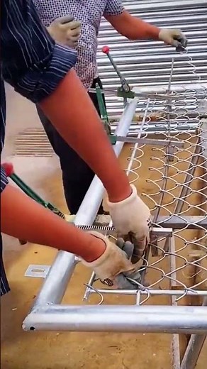 Fence Wire Mesh Puller in Action - Good tools and machinery make work easy