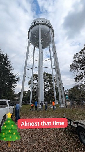 36K views · 329 reactions | Almost that time to light the water tower | City of Pineville, La | Facebook