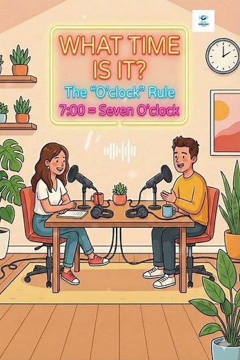 How to Use "O'clock" - Easy English for Beginners #dailyenglishlines #TalkingAboutTime #learnenglish