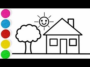 Easy House Drawing from Shapes for Kids | Fun & Simple Step-by-Step Tutorial