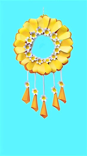Create Amazing Things for Your Room Using Only Paper 👏 👭 DIY Paper Wall Hanging Idea