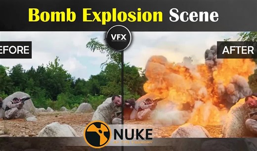 Nuke教程：合成炸弹爆炸场景教程