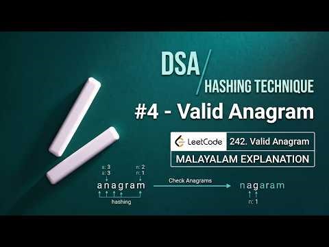 Check Anagram Easily 🔥 LeetCode 242 | Malayalam Explanation