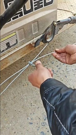 How to tighten and install the handbrake cable #shortvideo #automobile
