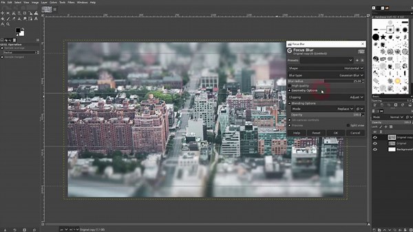 How to Create a Tilt Shift Effect in Gimp