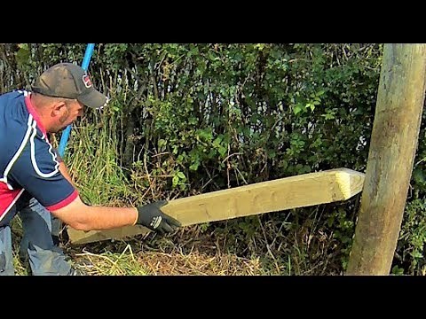 How To Set Up A Strainer Post The Traditional Way,