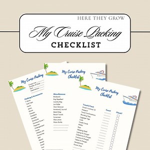 Cruise Packing Checklist: Printable Travel Organizer (A4 PDF)