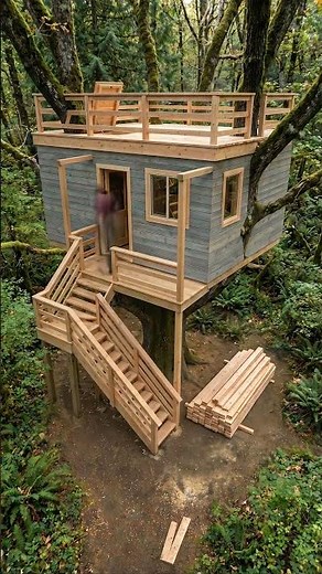Ultimate Treehouse Build ✨ Building A Luxury Forest Mansion #diy #construction