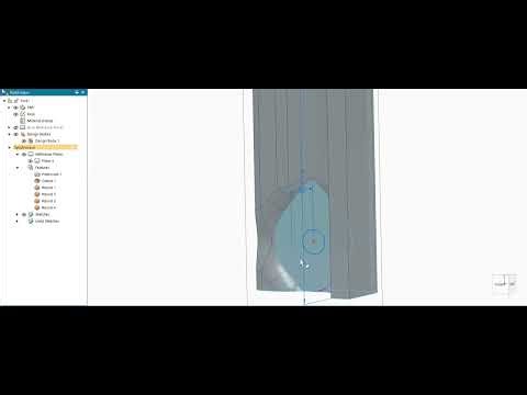 Right Housing piston tutorial using solid edge
