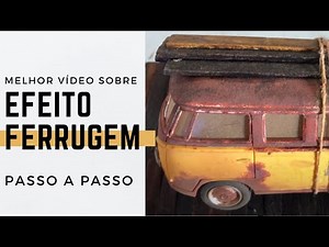 Melhor técnica para pintar efeito de ferrugem em dioramas!