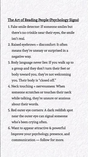 "The Art of Reading People 👀🧠 | Psychology Signs Explained #MindReading #PsychologyFacts"