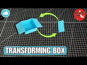 Origami Transforming Box Easy Tutorial📦 | How to Make Paper Box for Small Items Step By Step