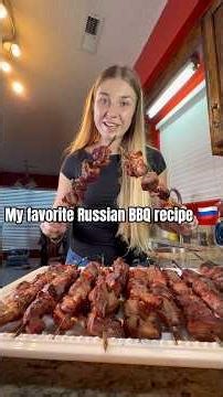 Americans Don’t Make BBQ Like This… Russian Shashlik 🇷🇺 #russianfood