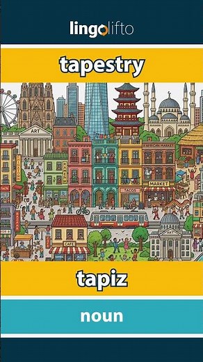 🇬🇧🇪🇸 tapestry - tapiz : learn English : aprendamos inglés : vocabulary builder