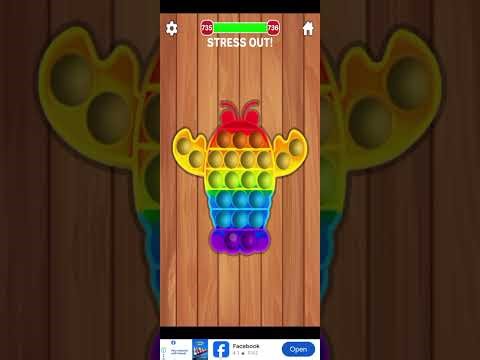 Fidget toys interesting pop it game play