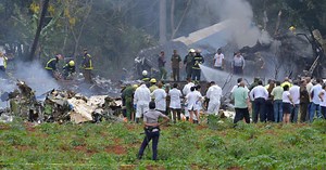 Passenger plane goes down in fiery crash in Cuba
