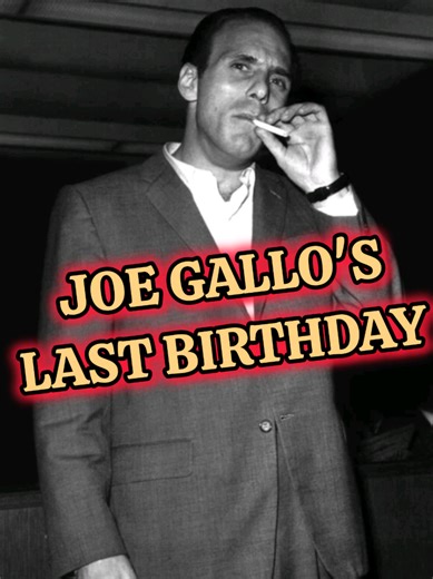 joe gallo, one of the most infamous mobsters went out like he lived. with a bang.#history #italian #mafia #nyc #littleitaly