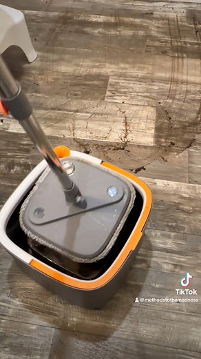Spin Mop and Bucket Set with Self Separation - LINK IN BIO #amazonfinds #giftideas #kitchenhacks #cleaninghacks #fyp #tiktokfinds #cleaningtips | Mastering Mayhem