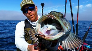 Epic West Coast Kayak Fishing - Lingcod in Great White Territory