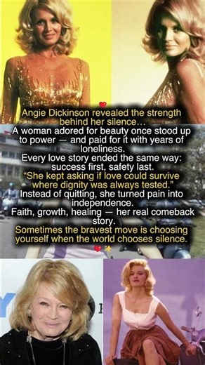 Angie Dickinson — From Hollywood Dream to Silent Strength